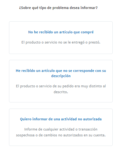 Resolver disputas comerciales PayPal