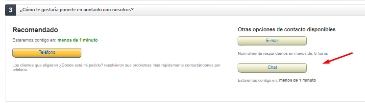 como reclamar a amazon desde tu backoffice