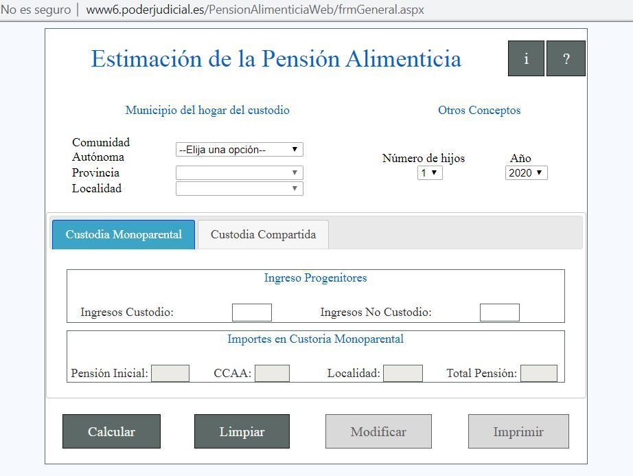 Como calcular la pension de alimentos